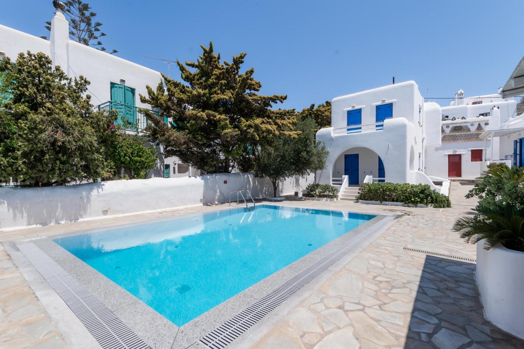 Olive Tree Mykonos Town Semi-Basement Apartment エクステリア 写真